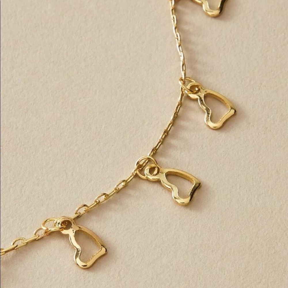 3/$30 Heart Charm Anklet - Picture 3 of 5
